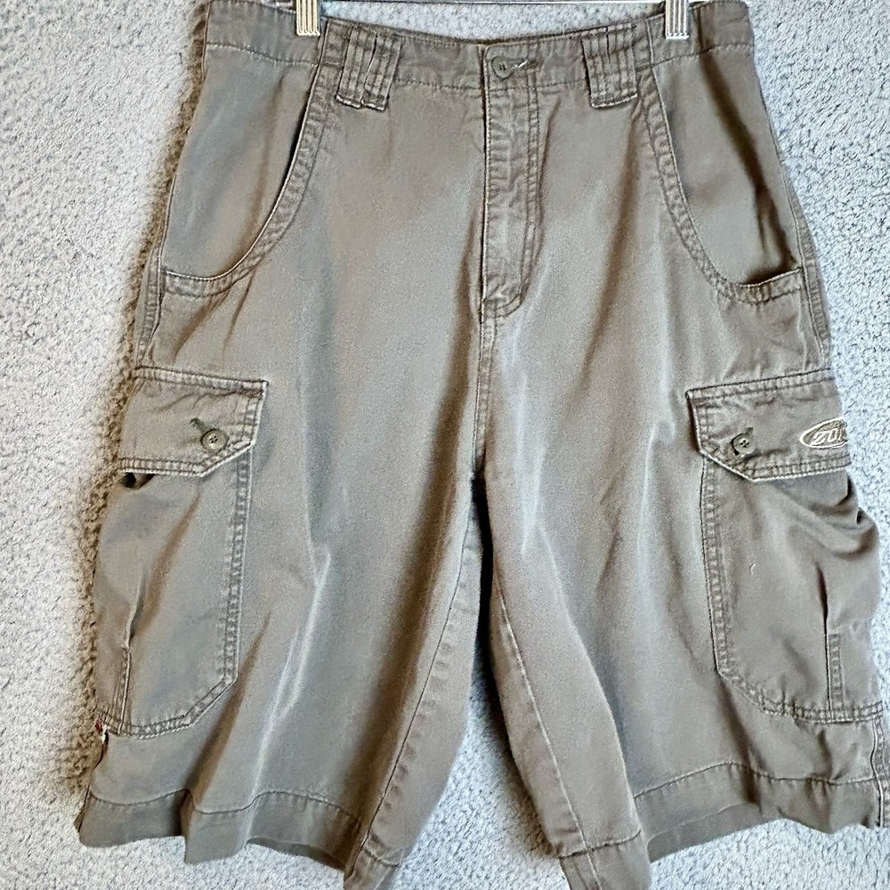 Vintage 90s ZONZ Cargo Shorts Mens 30 Baggy Skater Jnco Style Embroidered Logo